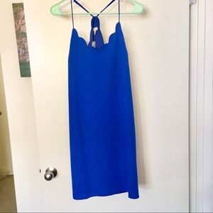 NWT J Crew Scallop Dress Blue 8 sundress/cocktail